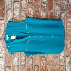 NWT Calvin Klein Women's Button-Down Sleeveless Blouse